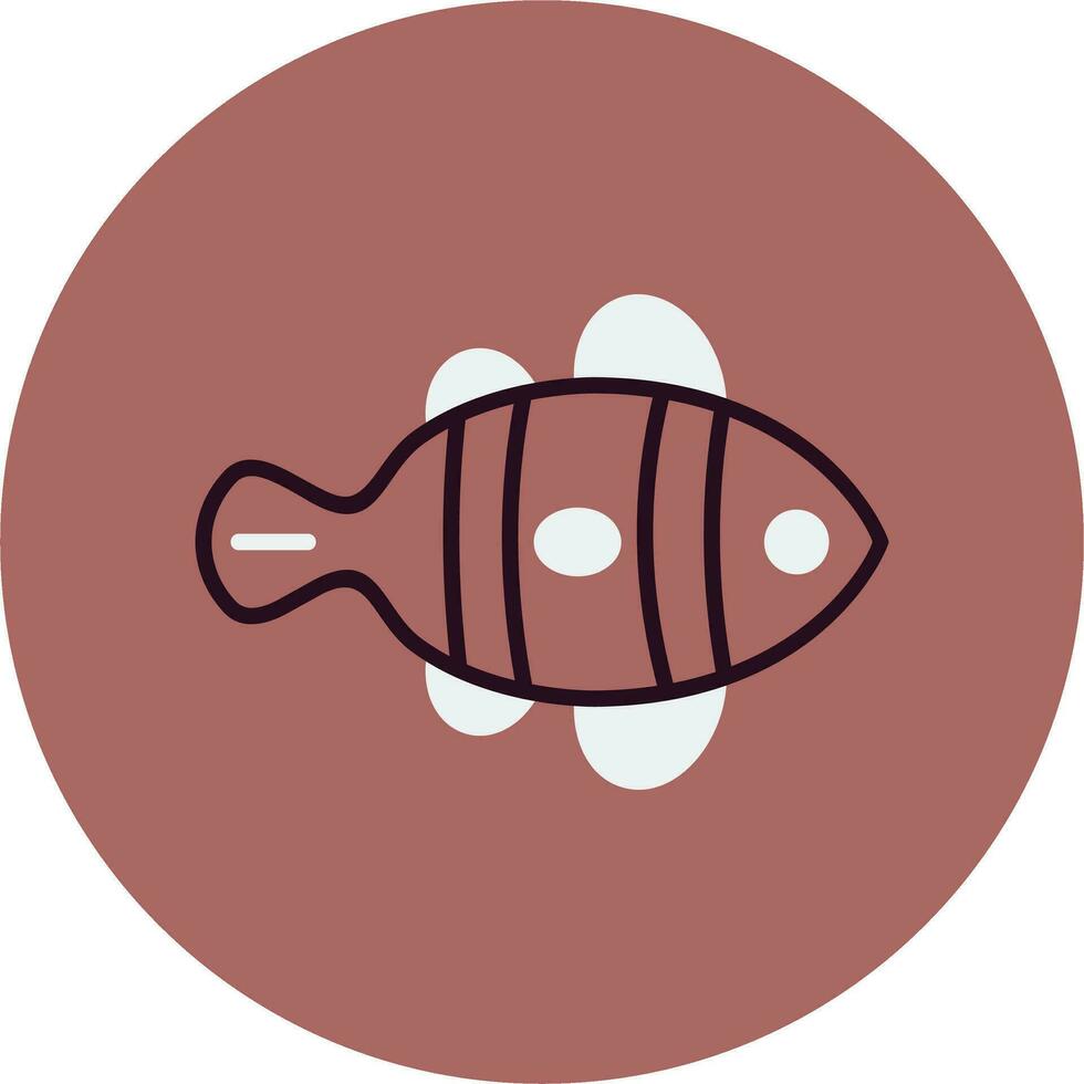 Clown Fish Vector Icon