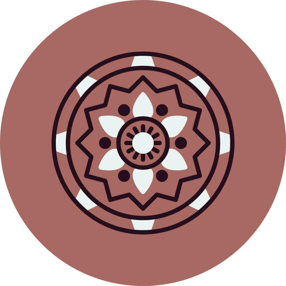 icono de vector de mandala