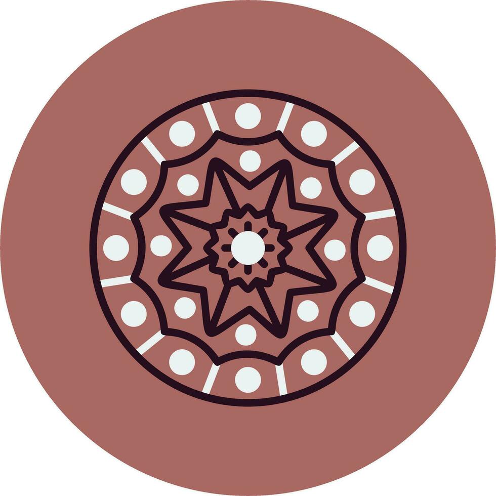 icono de vector de mandala