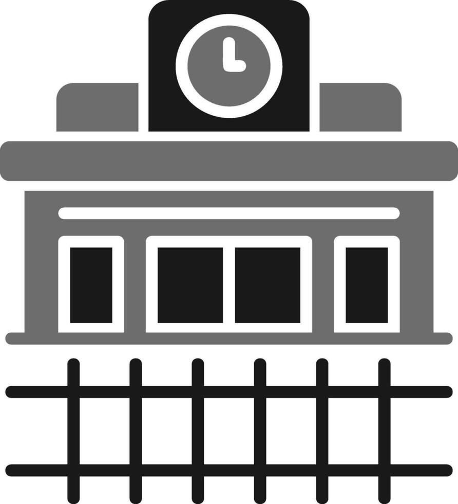 Train Station Vector Icon