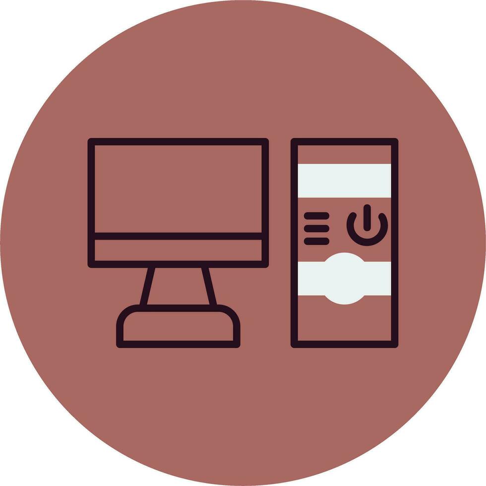 Computer Vector Icon