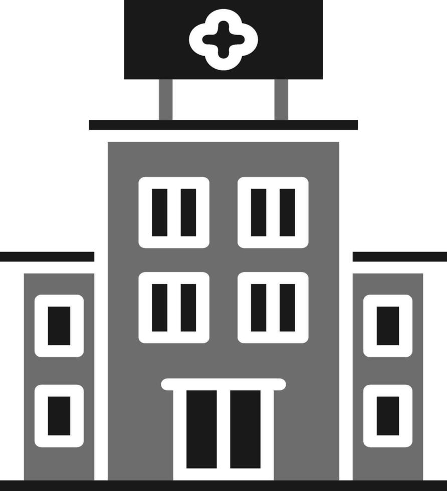 icono de vector de edificio de hospital