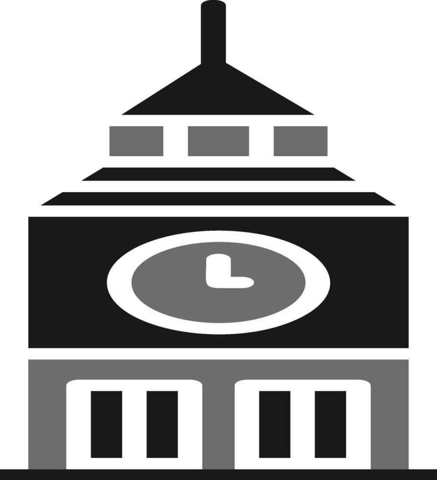 Clock Tower Vector Icon
