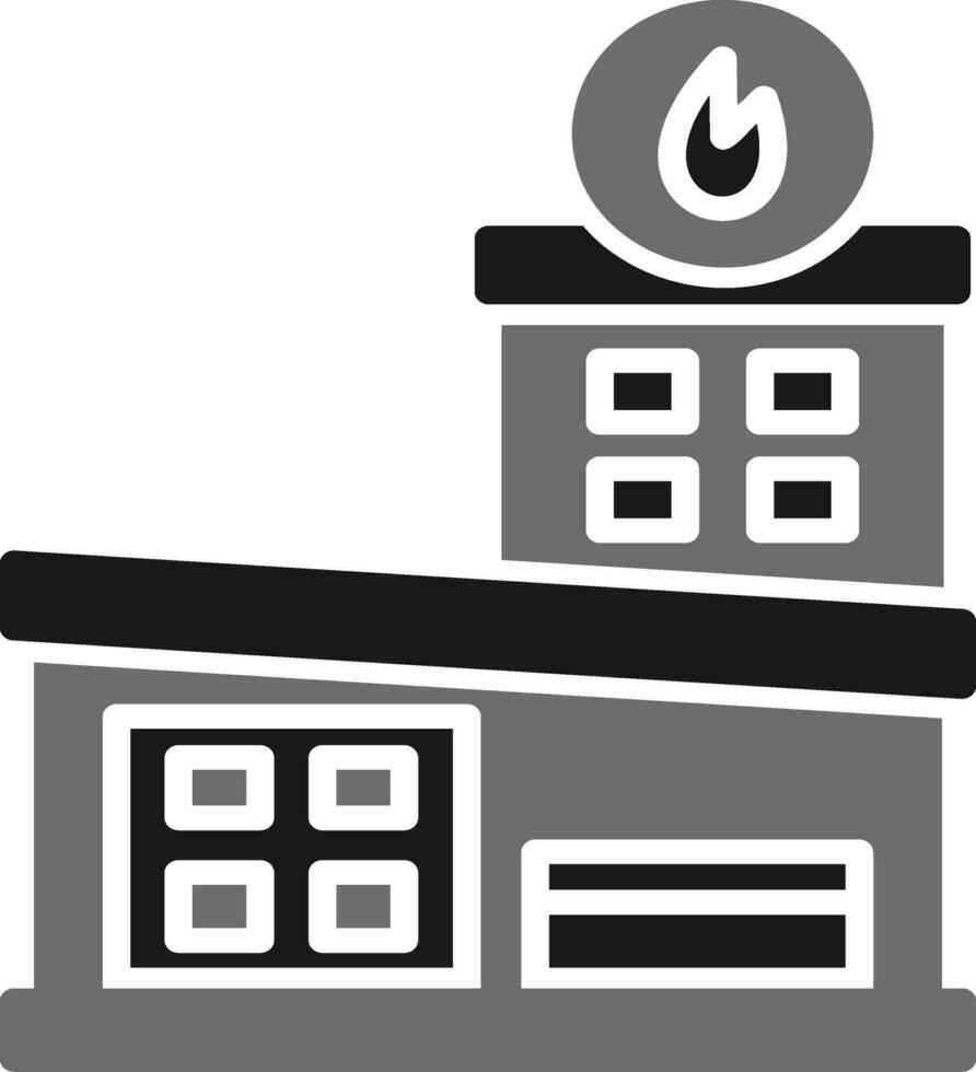 Fire Station Vector Icon