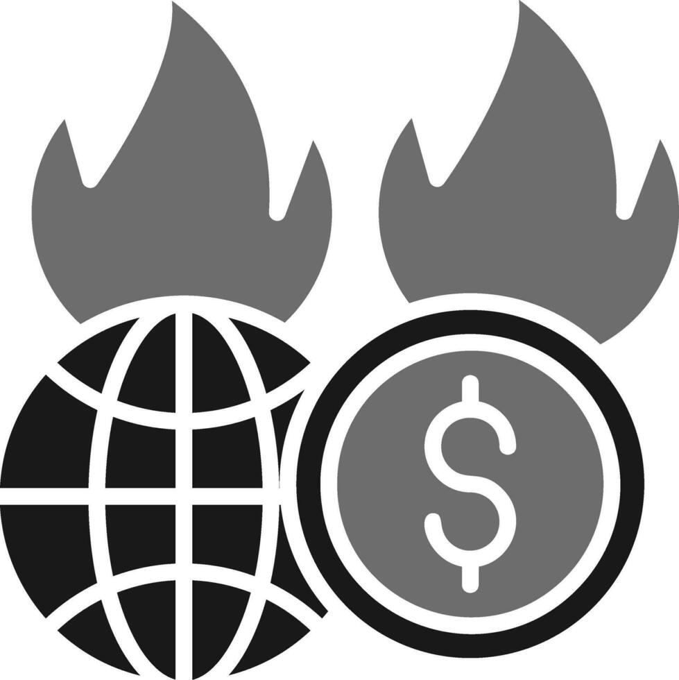 Economic Crisis Vector Icon