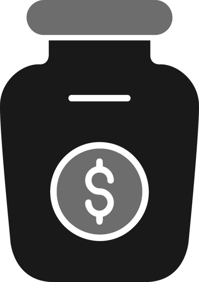 Money Jar Vector Icon