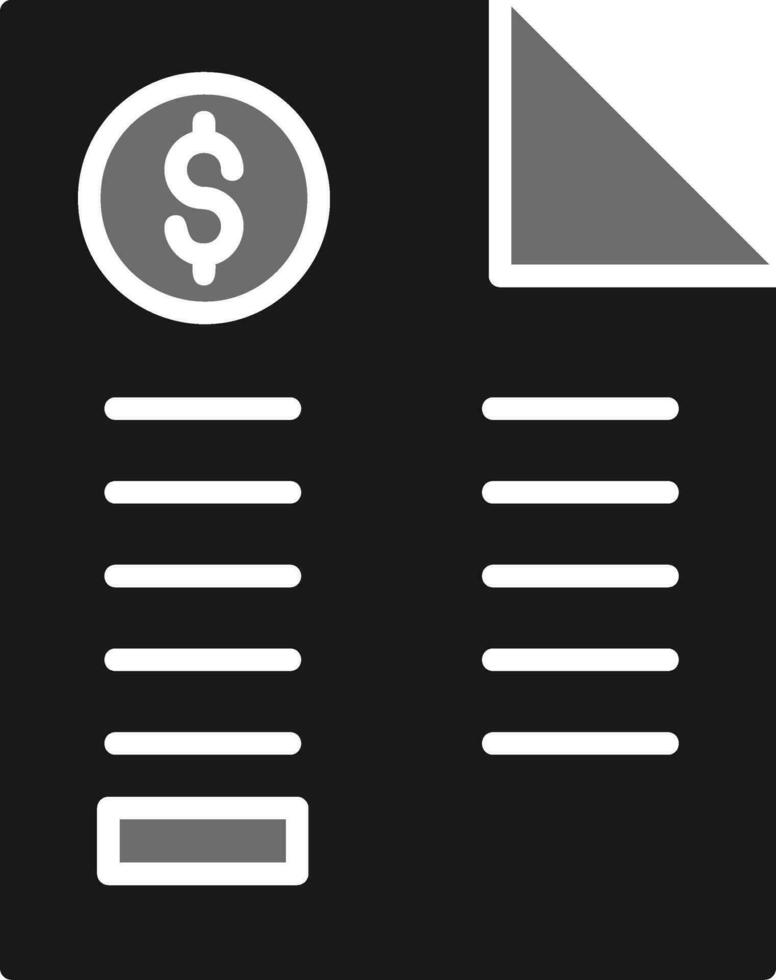 Bill Vector Icon