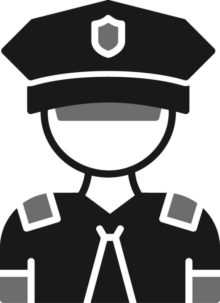 icono de vector de policía