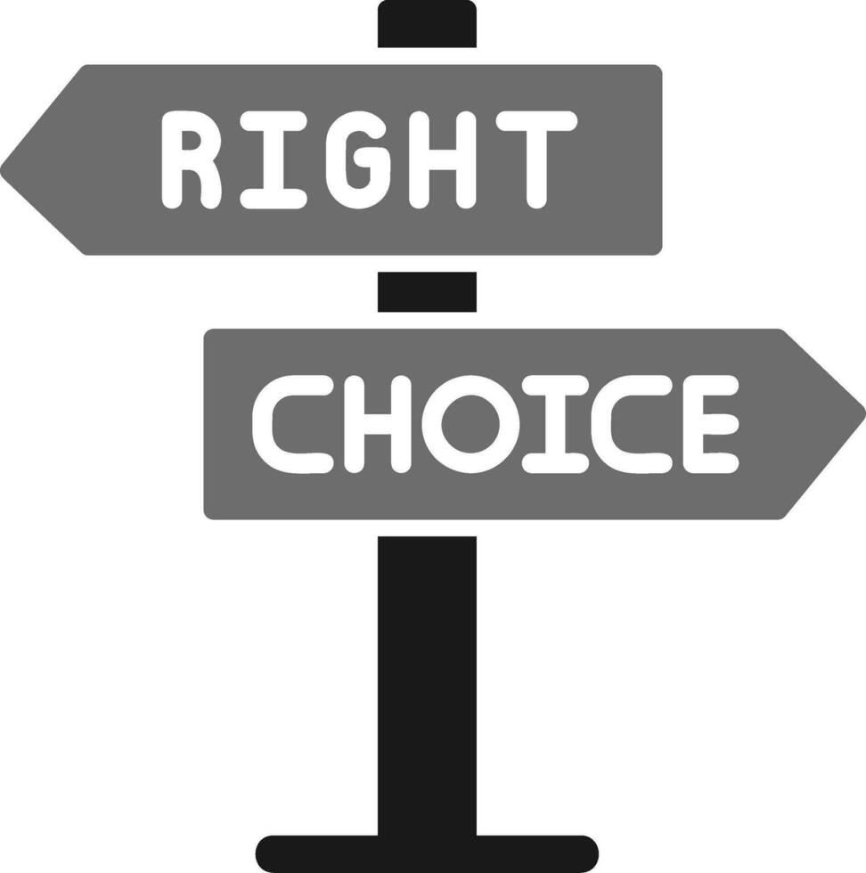 Right Choice Vector Icon