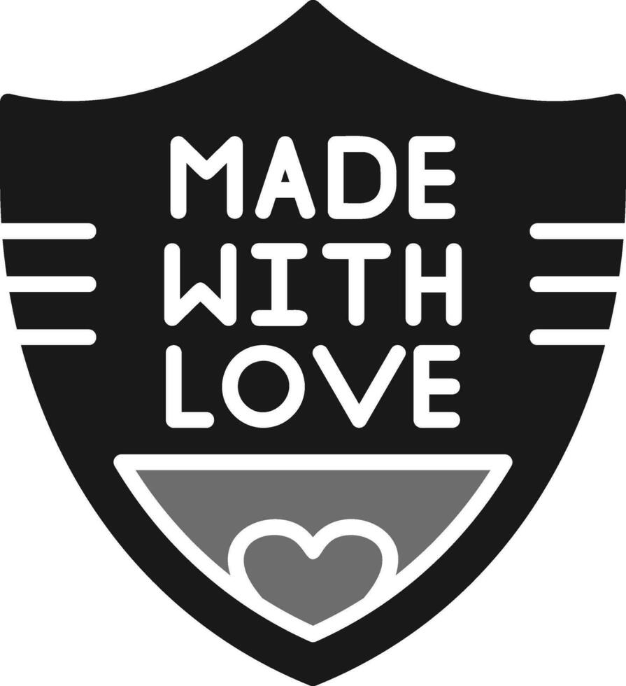 Made With Love Vector Icon