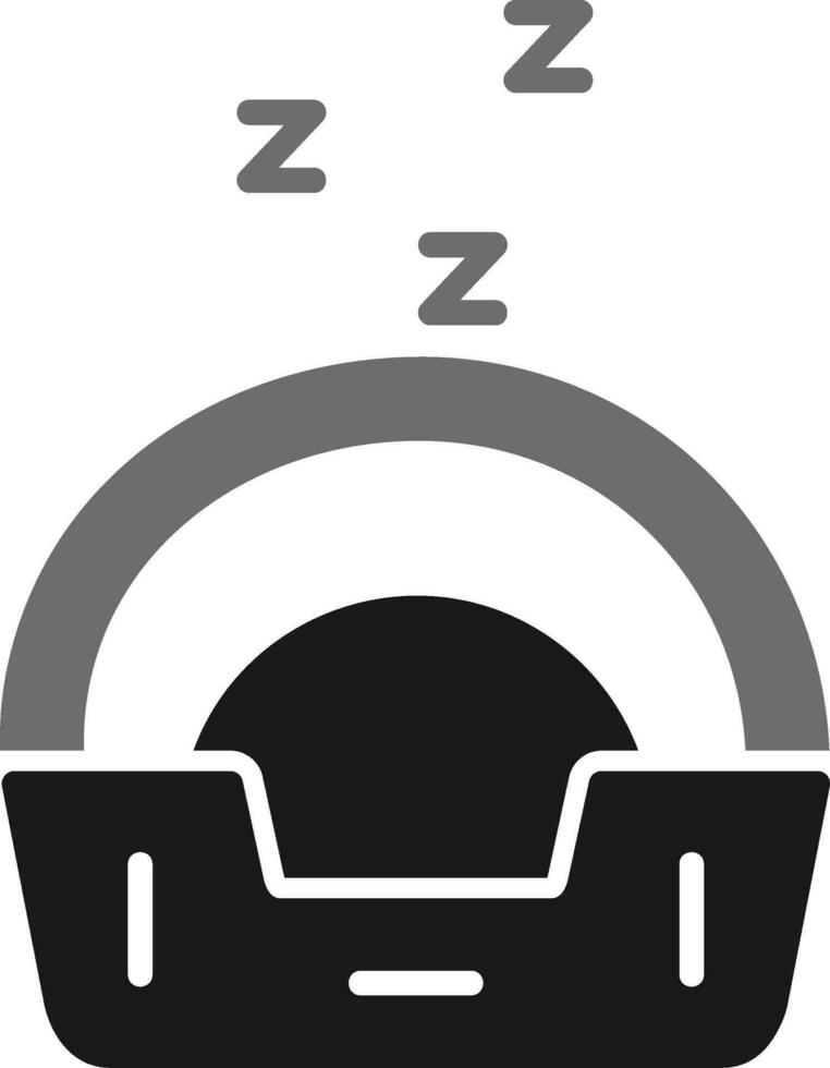 mascota cama vector icono