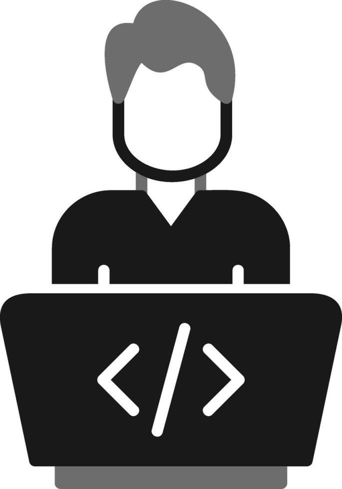 icono de vector de programador