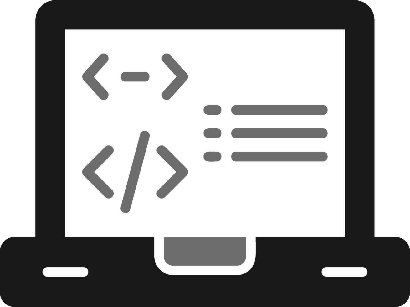 icono de vector de programación