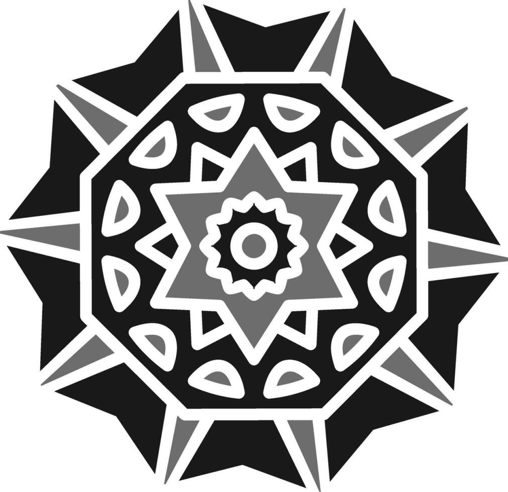 icono de vector de mandala