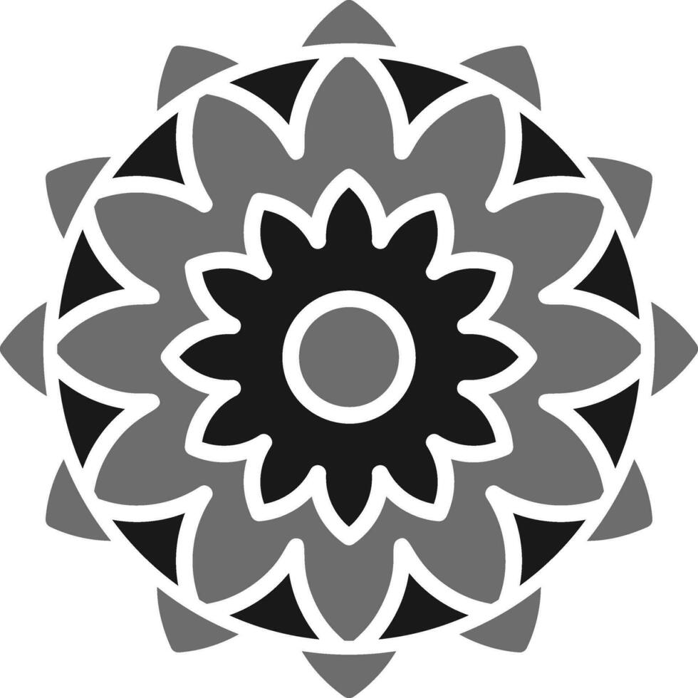 icono de vector de mandala