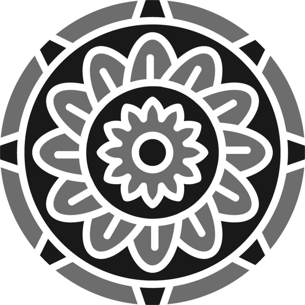 icono de vector de mandala