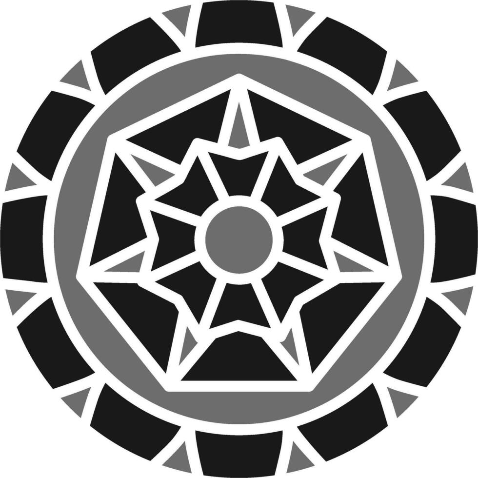 icono de vector de mandala