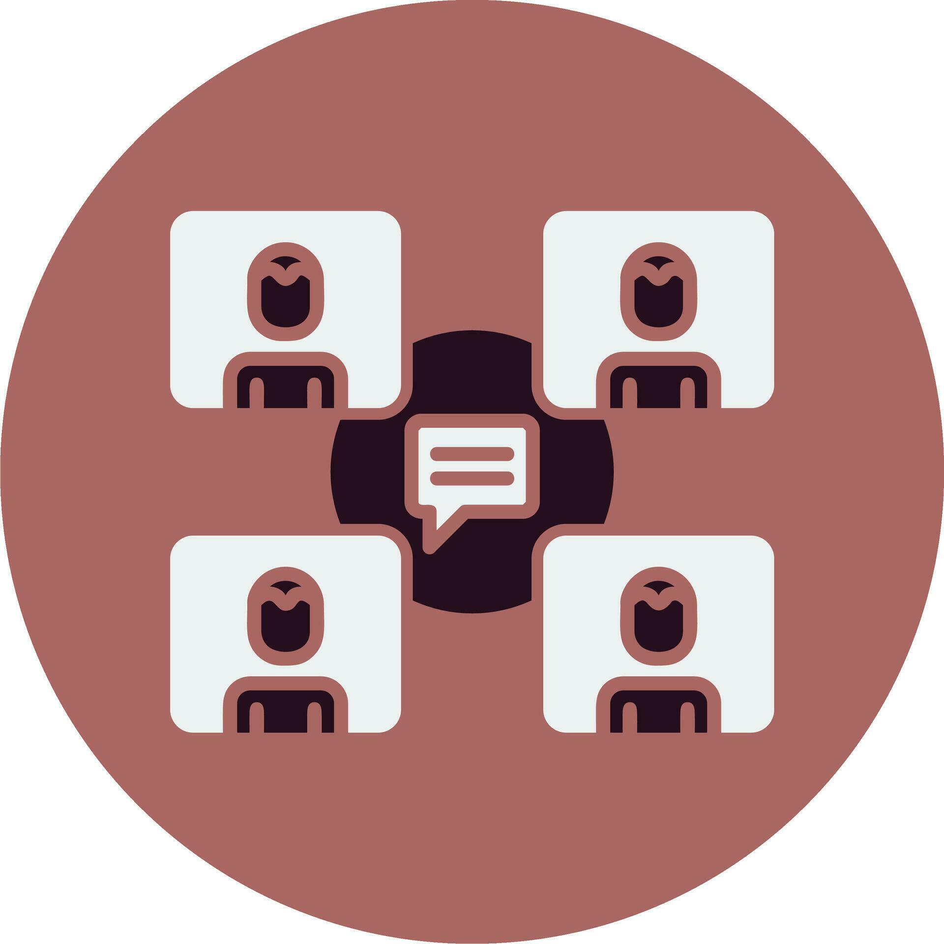 Group Chat Vector Icon 31433446 Vector Art at Vecteezy