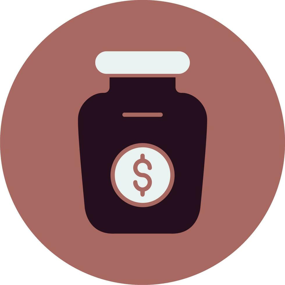 Money Jar Vector Icon