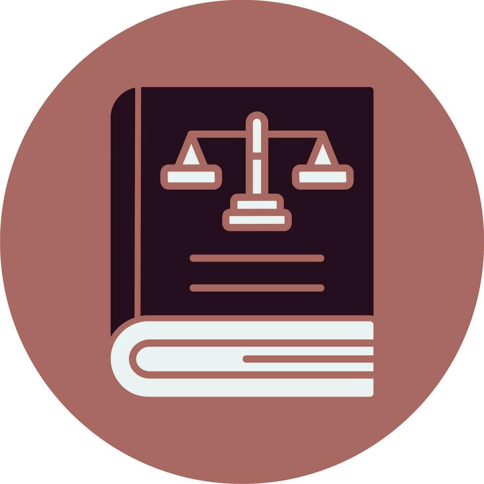 Law Book Vector Icon