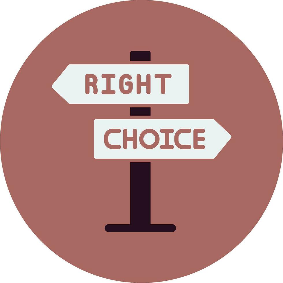 Right Choice Vector Icon