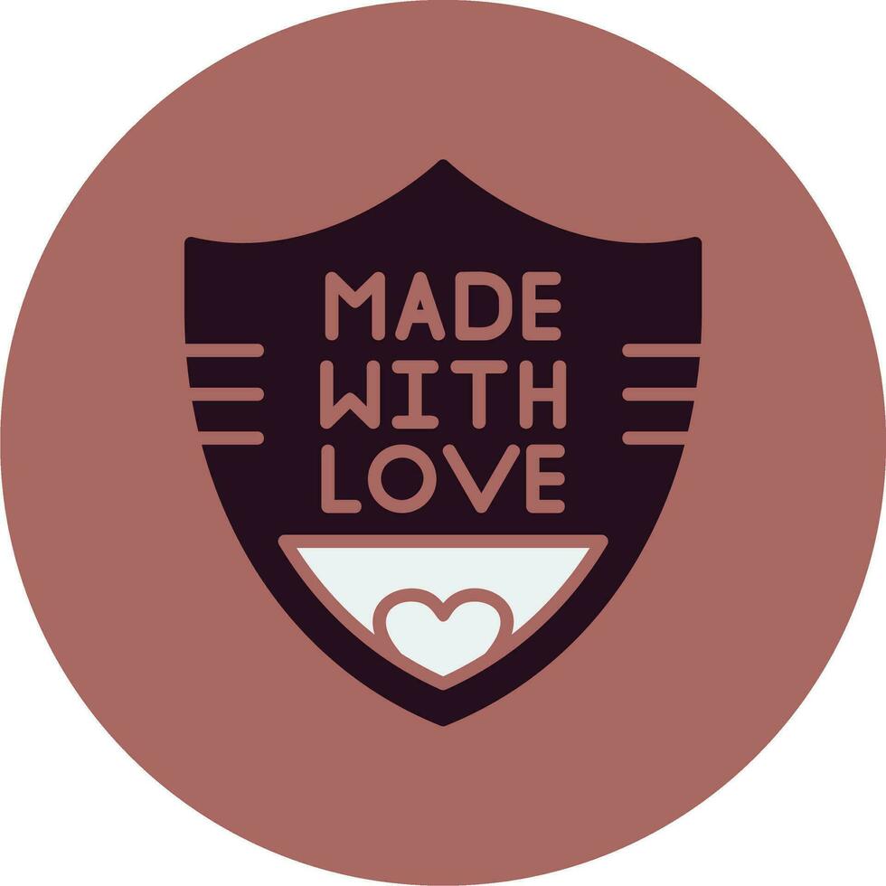 Made With Love Vector Icon