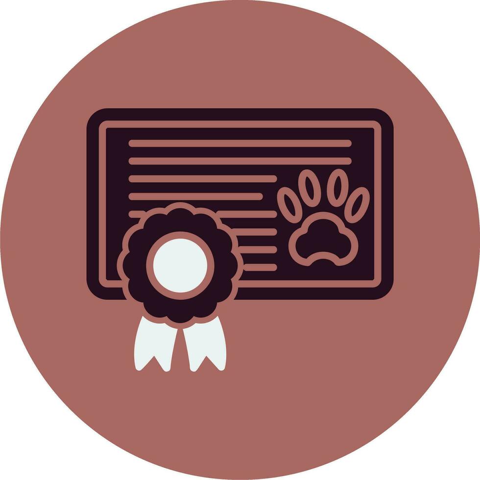 icono de vector de certificado