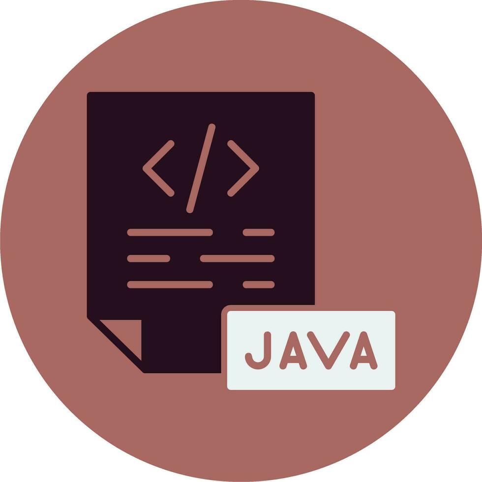 icono de vector de java