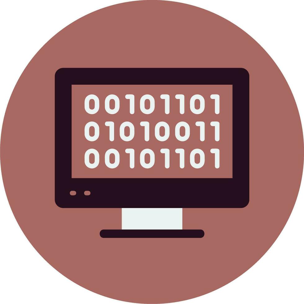 Binary Code Vector Icon