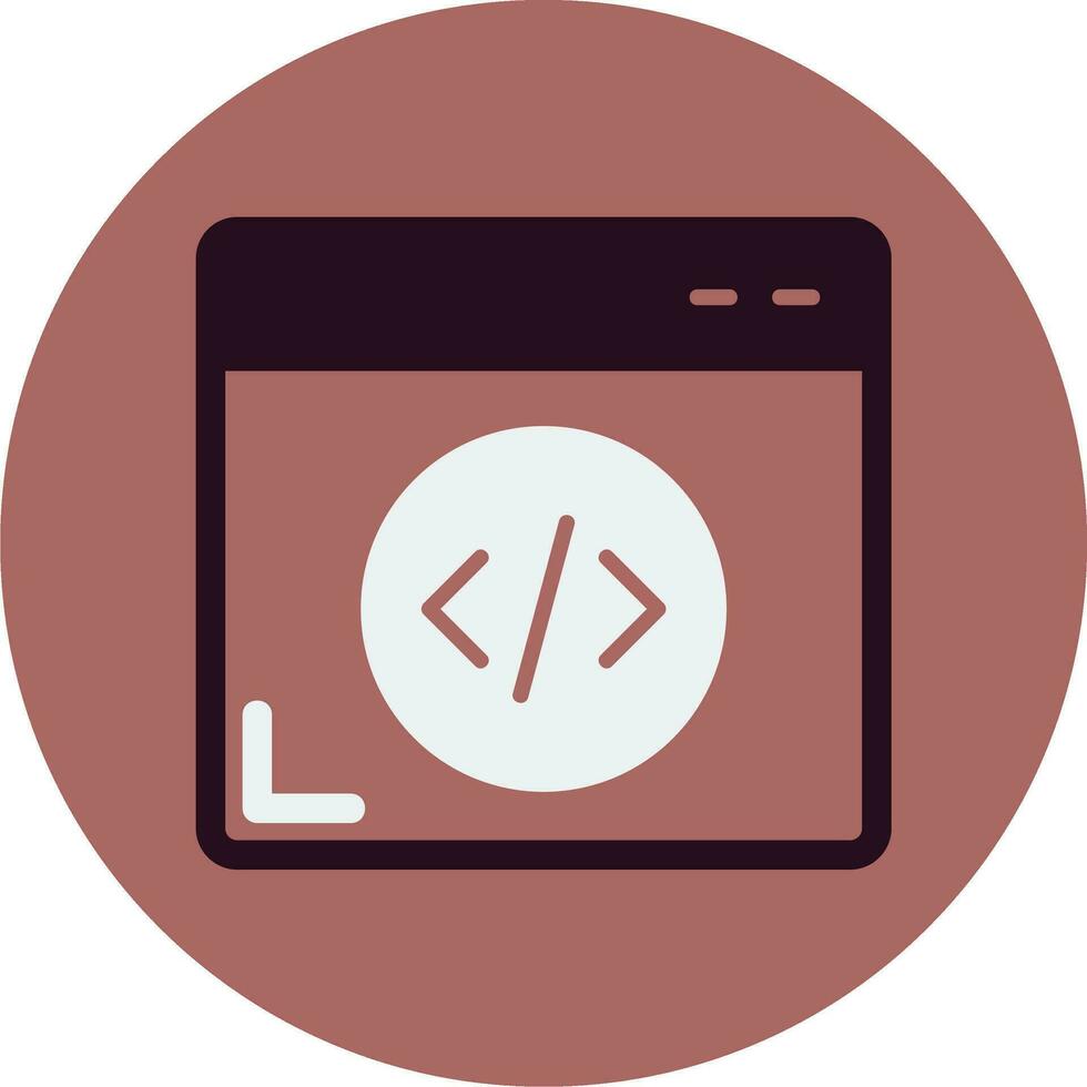 icono de vector de programación web