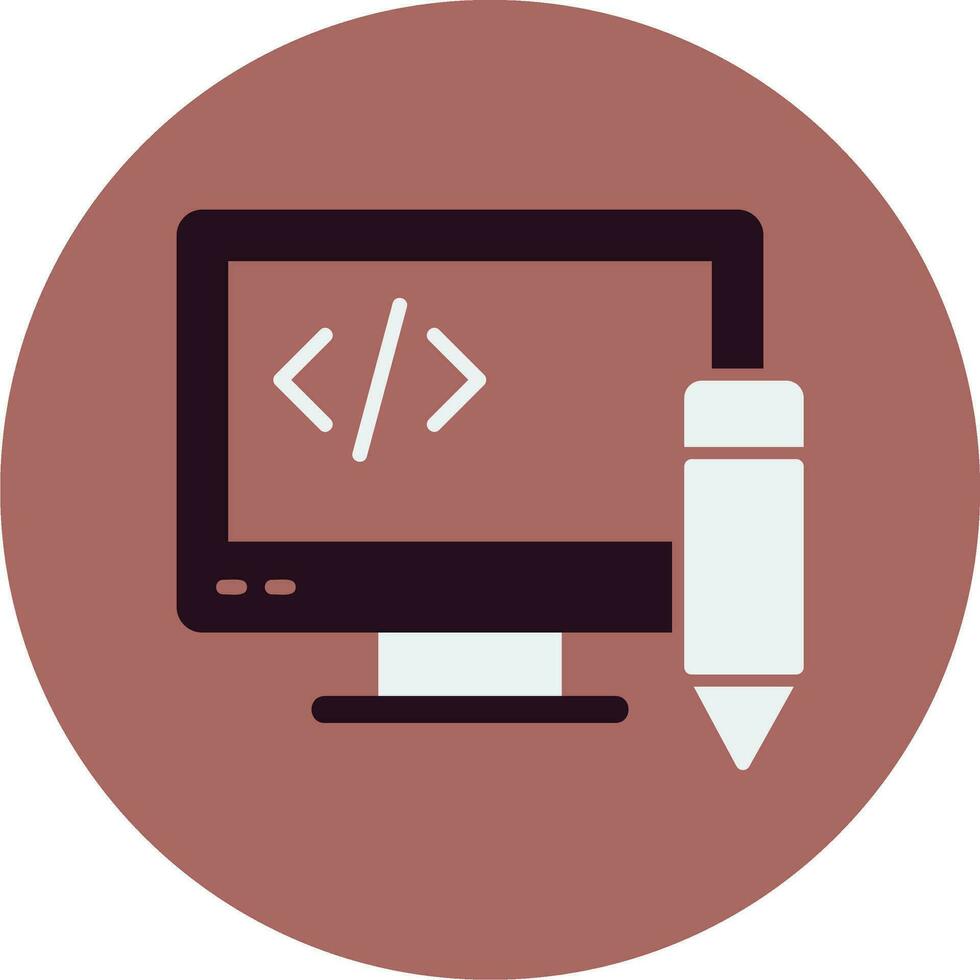 Edit Code Vector Icon