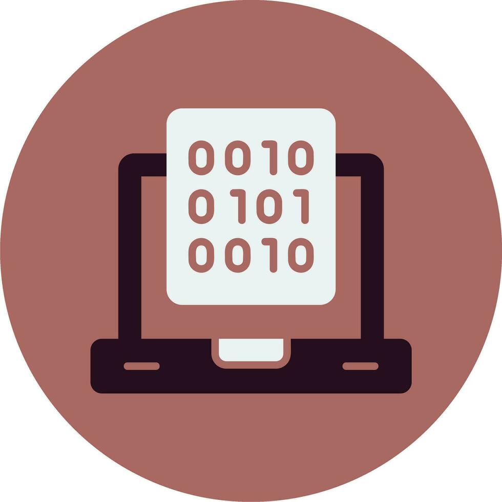 Binary Data Vector Icon