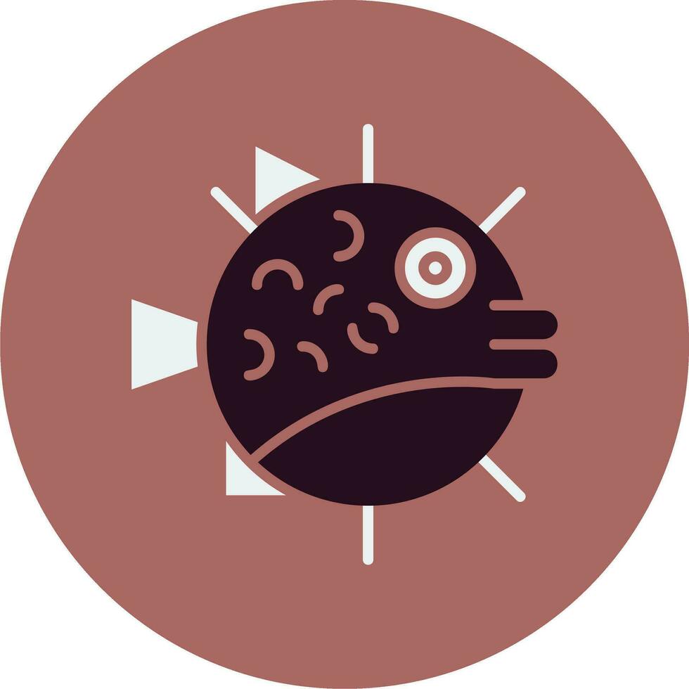 Puffer Fish Vector Icon