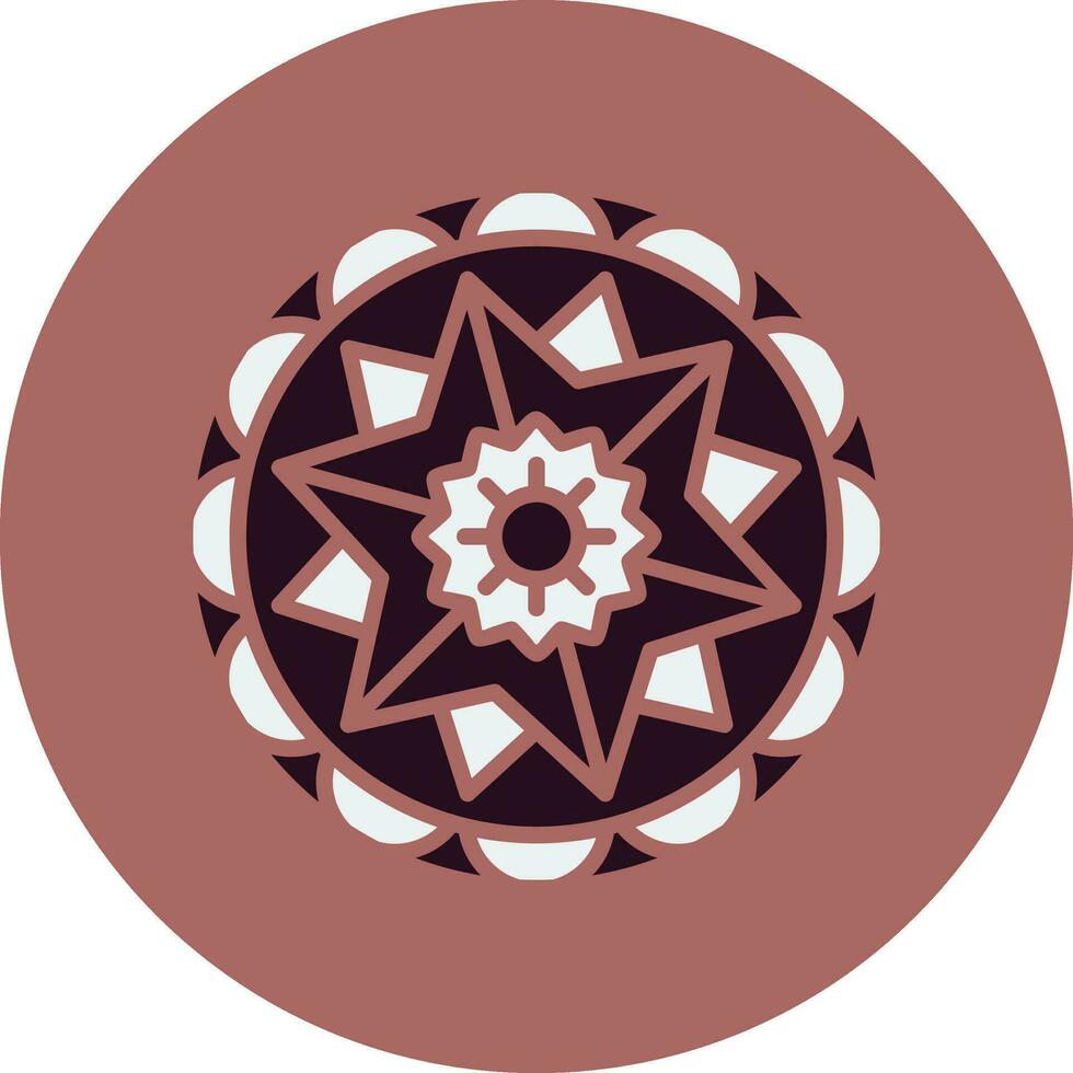 icono de vector de mandala