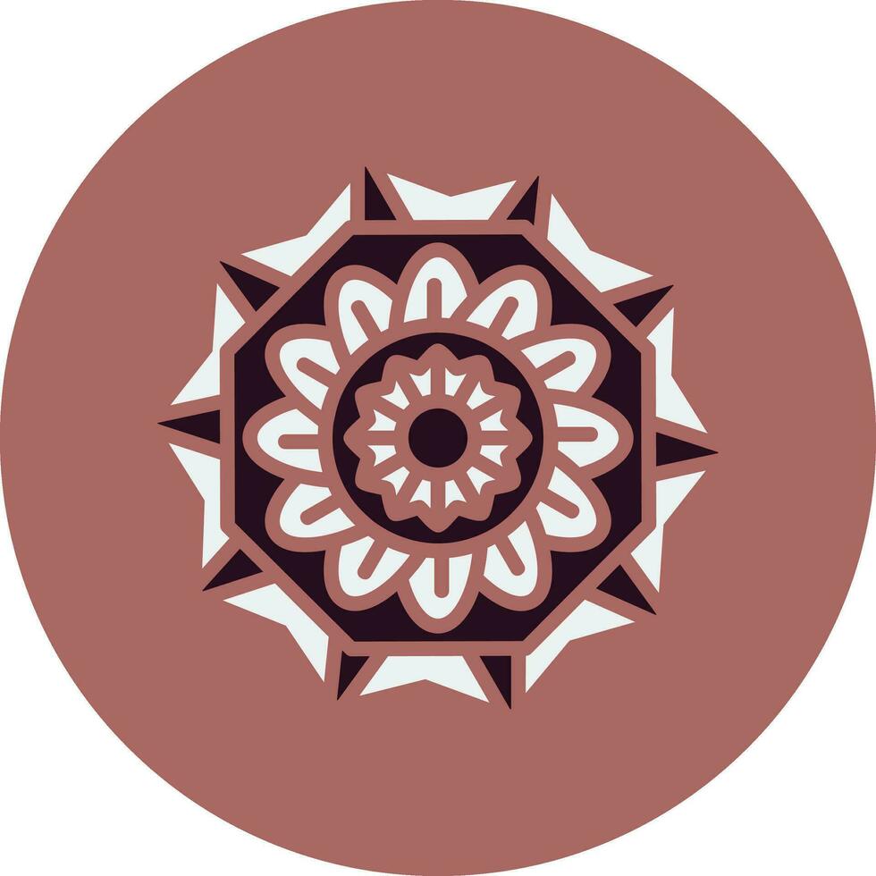 icono de vector de mandala