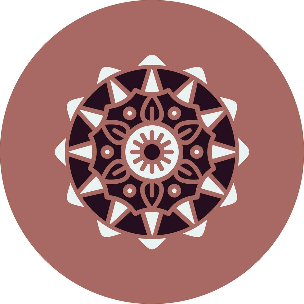 icono de vector de mandala