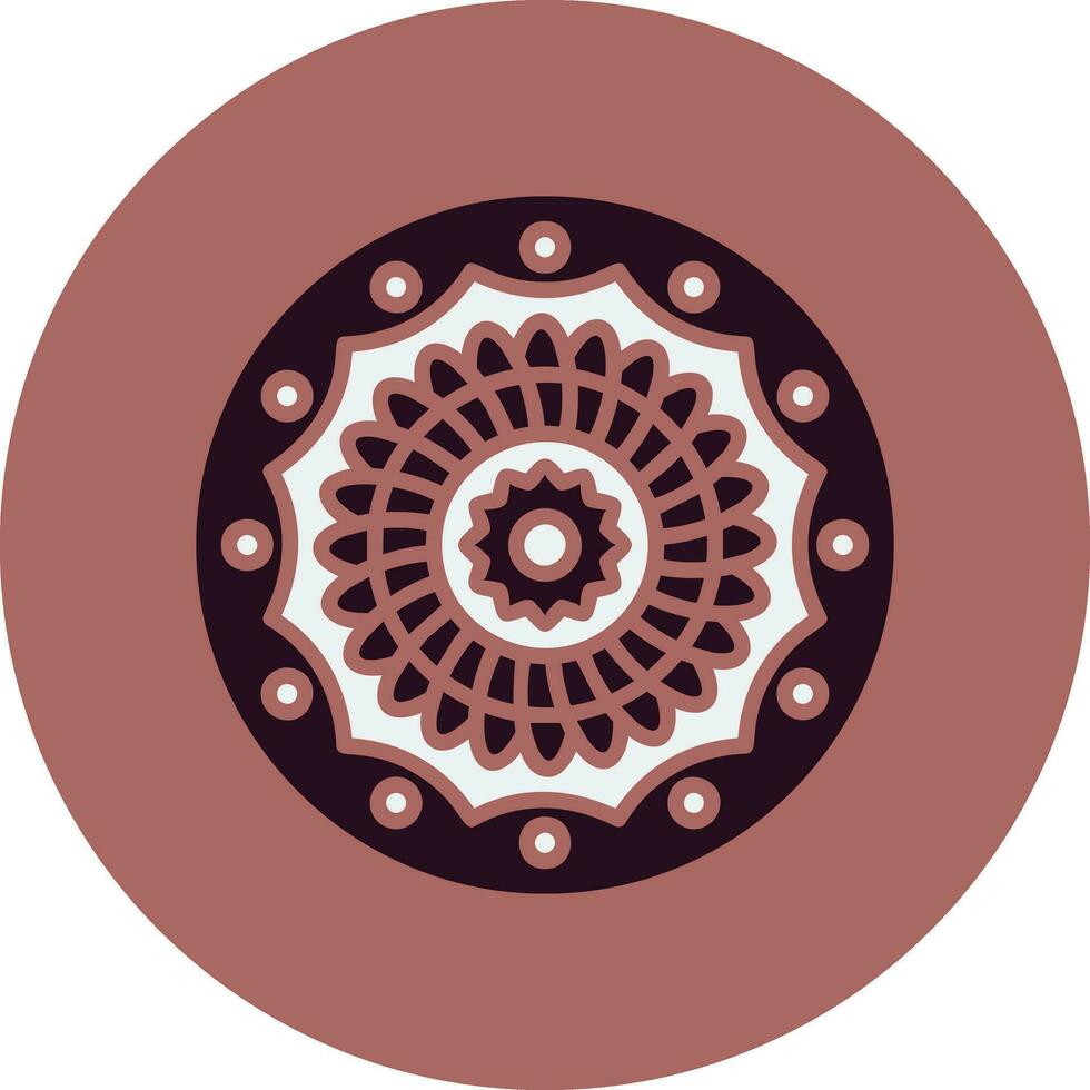 icono de vector de mandala