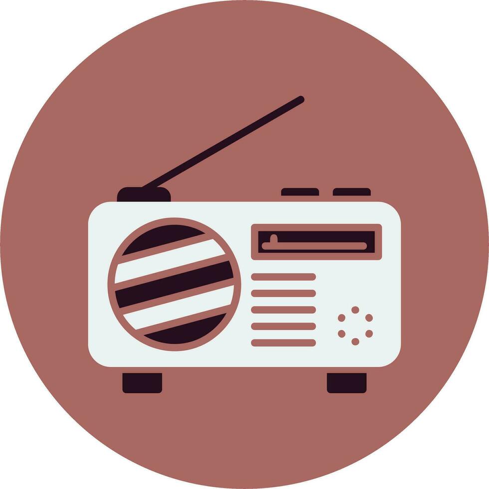 icono de vector de radio