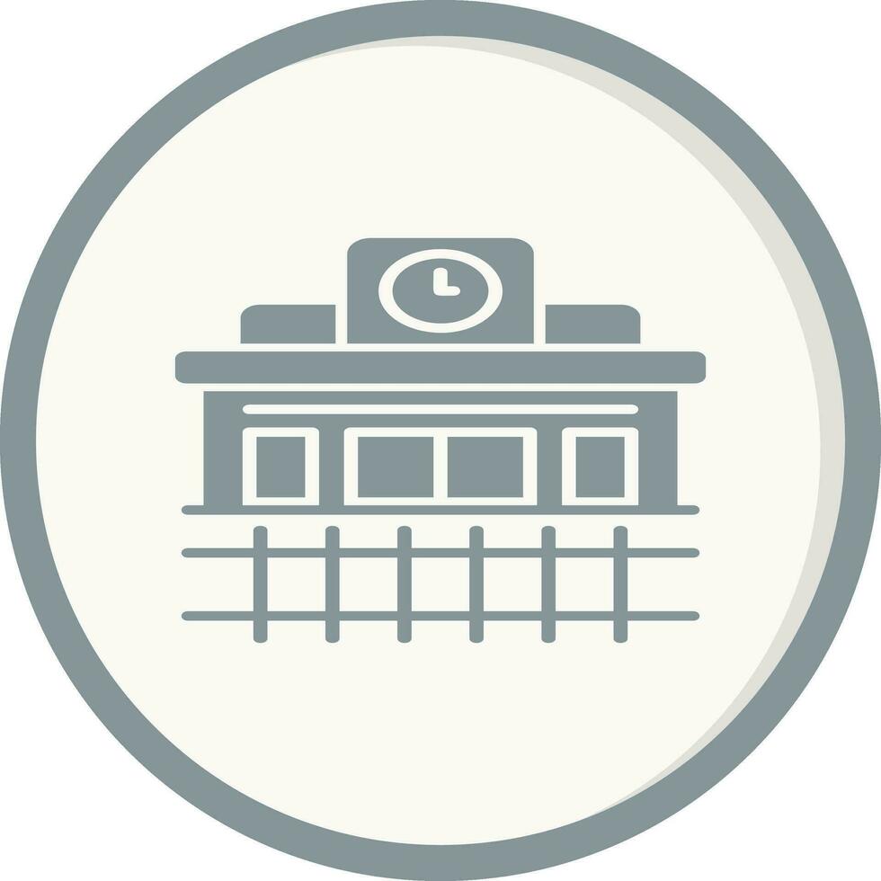 Train Station Vector Icon