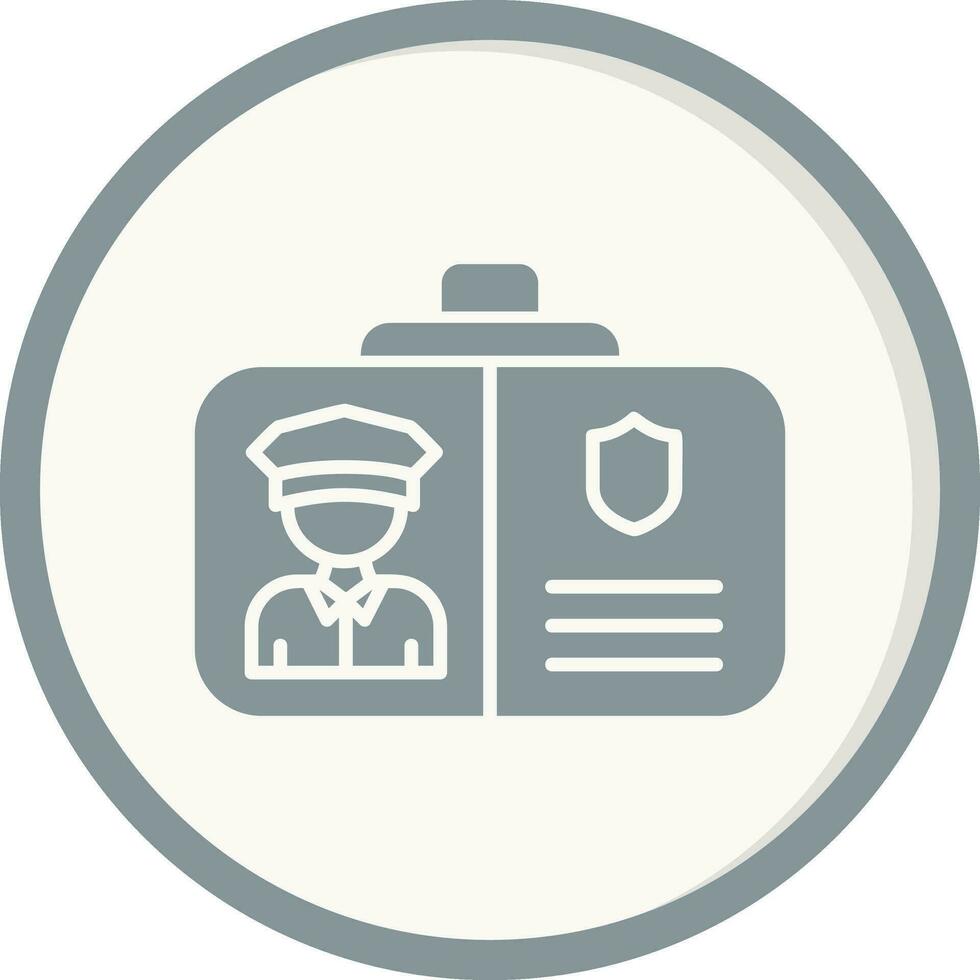 Police Identification Vector Icon