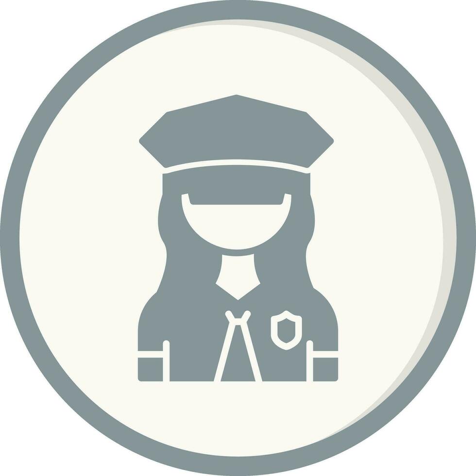 Policewoman Vector Icon