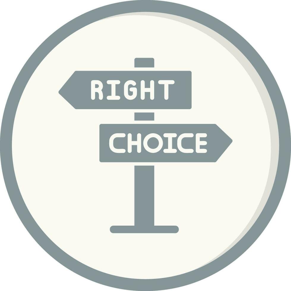 Right Choice Vector Icon