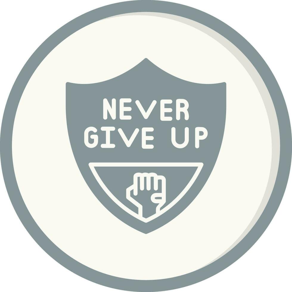 Never Give Up Vector Icon