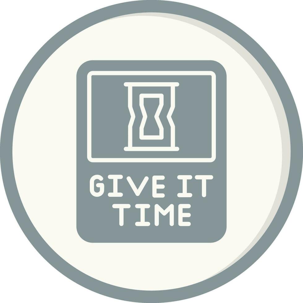 Give It Time Vector Icon