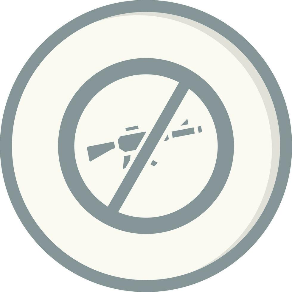 No Rifle Vector Icon