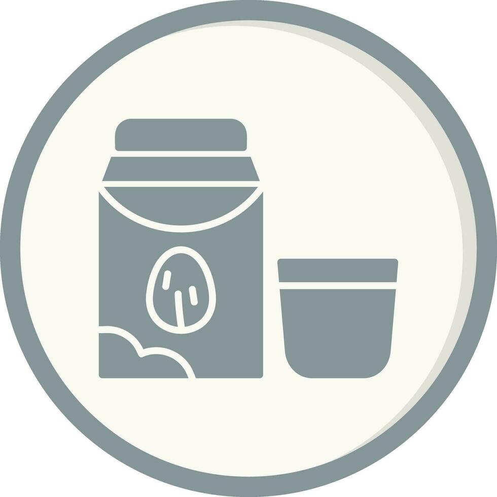 almond milk Vector Icon