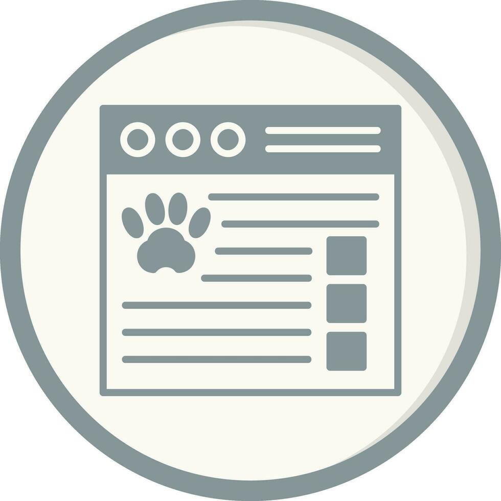 icono de vector de sitio web