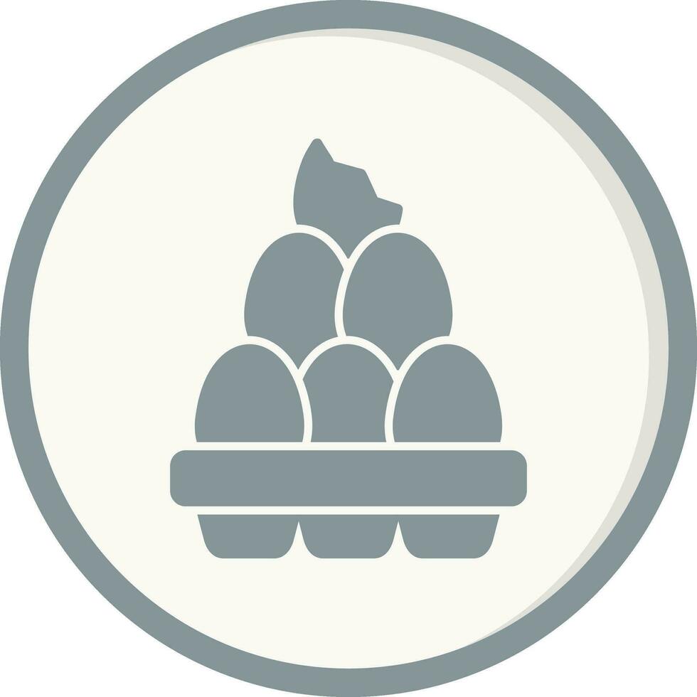 organic eggs Vector Icon