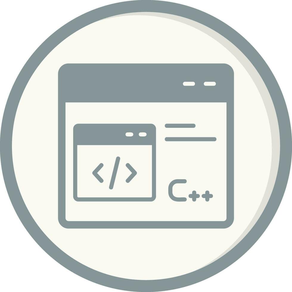 C plus plus Vector Icon