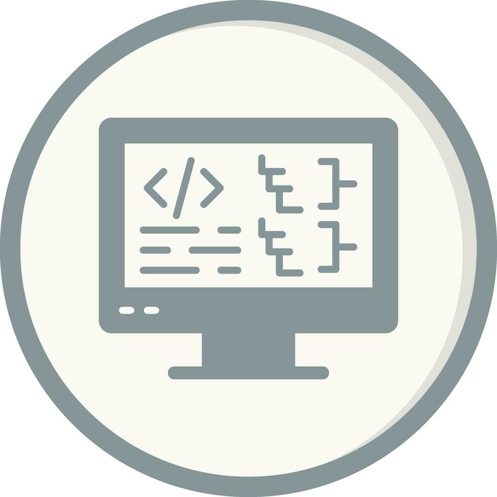 icono de vector de computadora